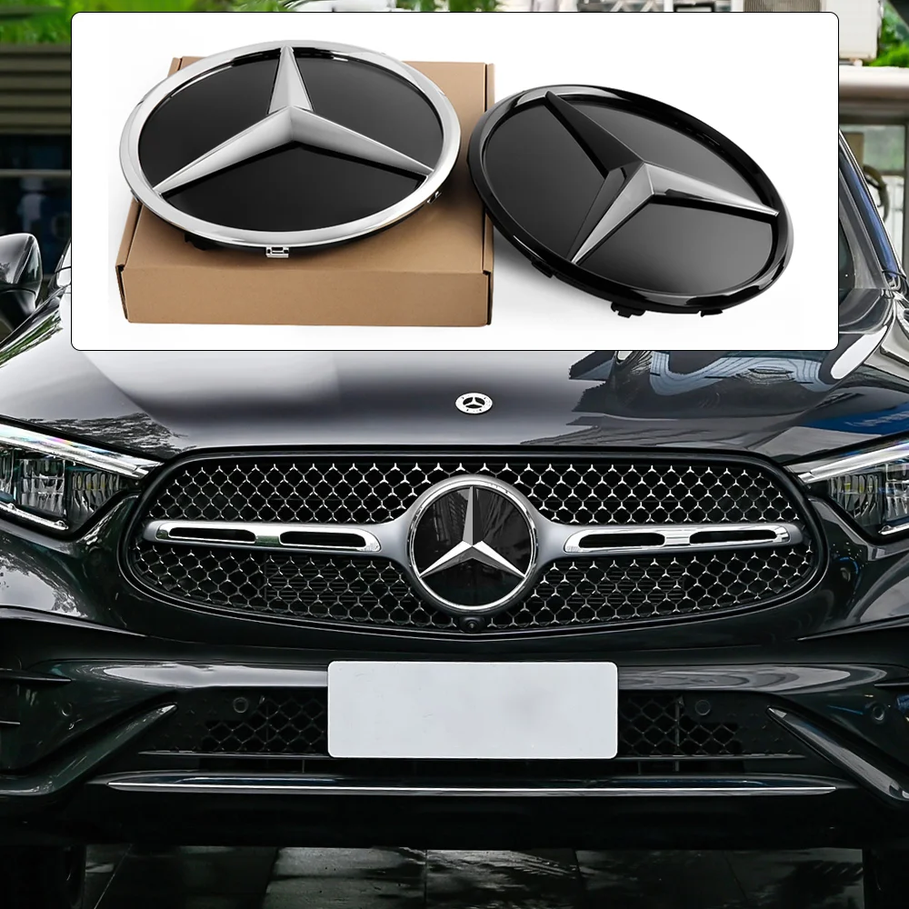 3D ABS стереоскопический значок с логотипом передней решетки радиатора для Mercedes-Benz E-CLASS (W213) (W206/W205) GLC GLS GLE (W253), 1 шт. 3D ABS стереоскопический значок с логотипом передней решетки радиатора для Mercedes-Benz E-CLASS (W213) (W206/W205) GLC GLS GLE (W253), 1 шт.