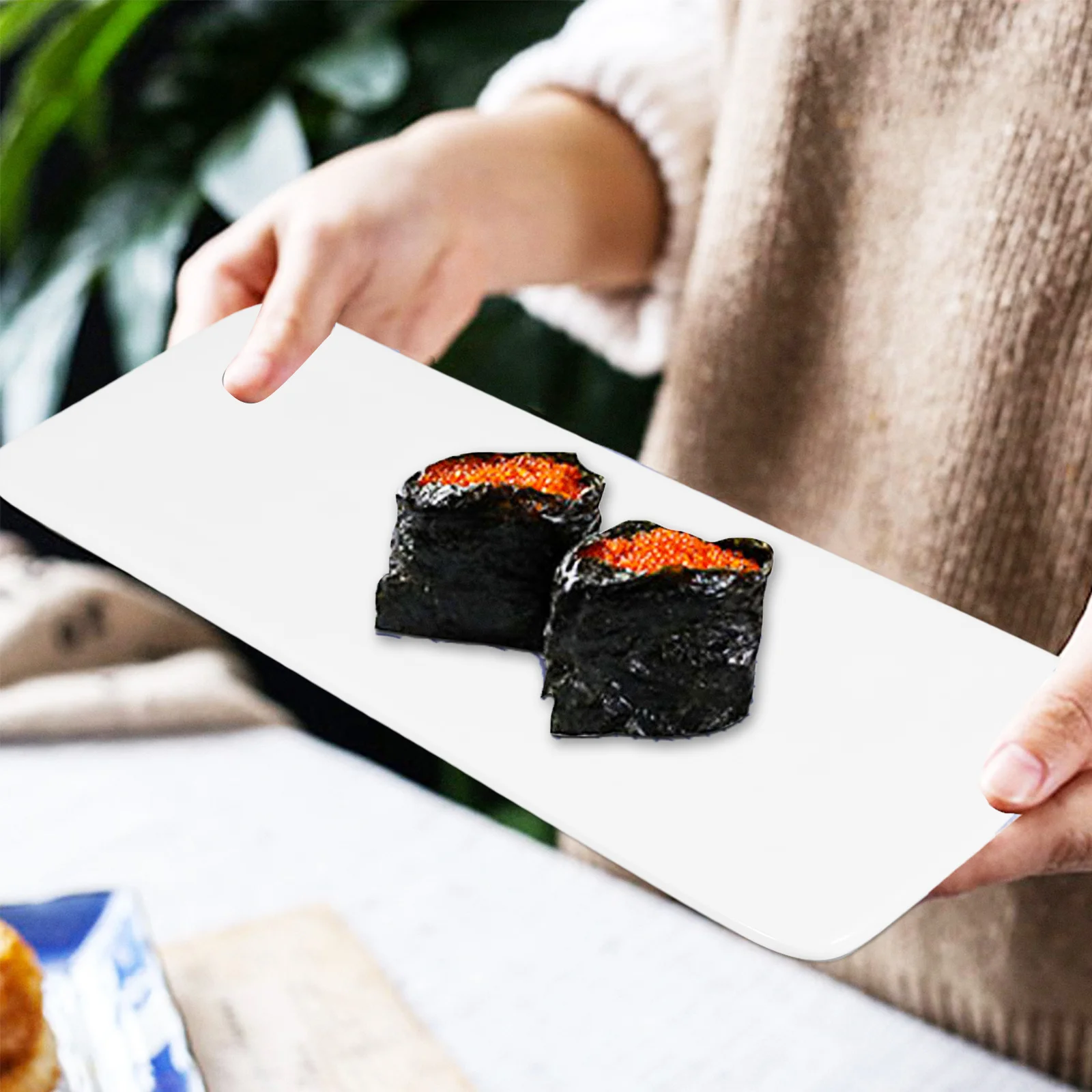 

1Pcs Simple Design Rectangular Plate Heavy Duty Kitchen Tableware for Home Bar Restaurant Use Ideal for Sushi Dessert Fruit