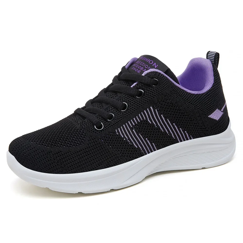 2024 New Summer Women's Shoes Mesh Breathable Sports Shoes Soft Sole Lightweight Casual Women's Shoes Color blocking