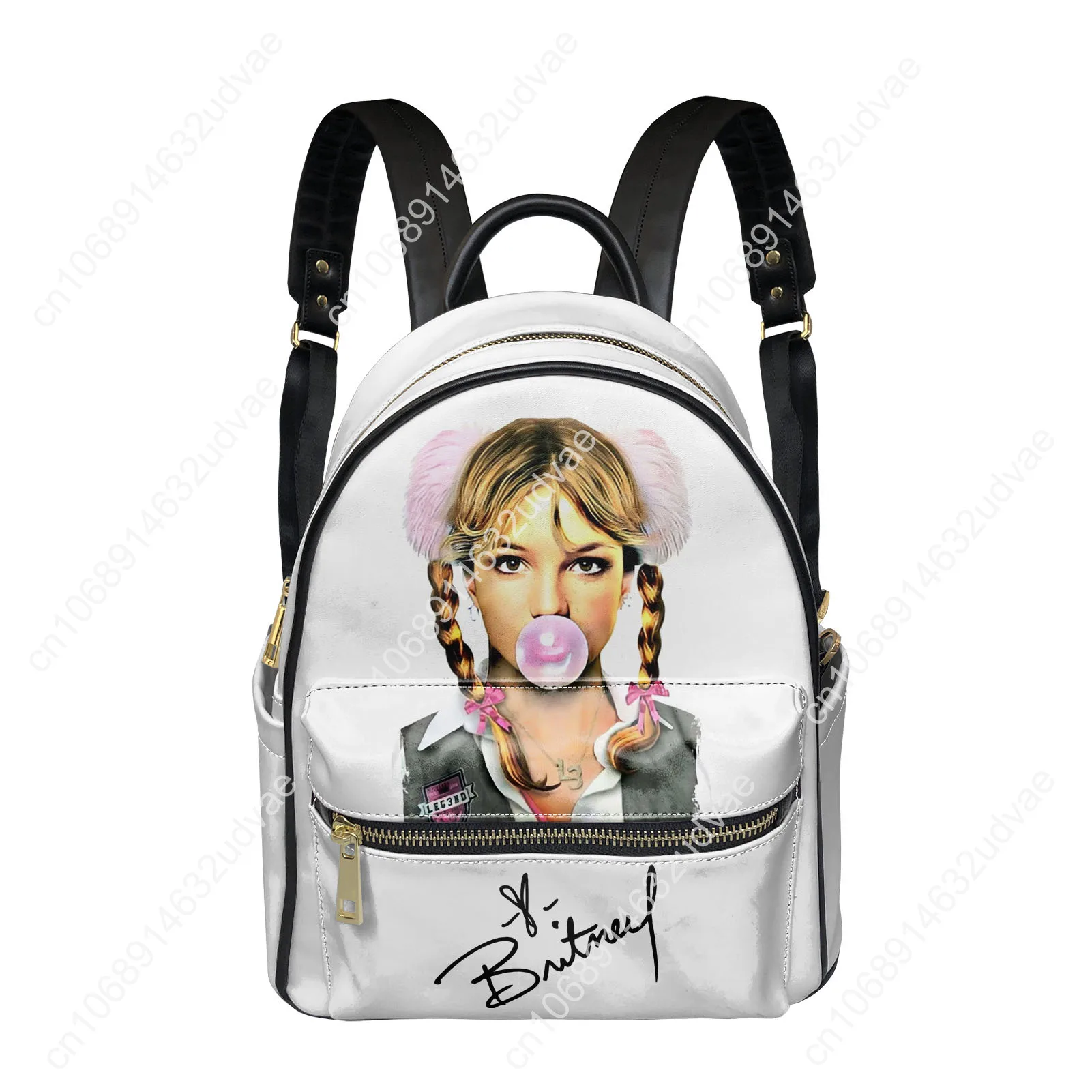 Britney Spears Backpack Womens Men Knapsack Personalized Text Image Double Shoulder Bag Business Bookbag Rucksack Gift Daypack