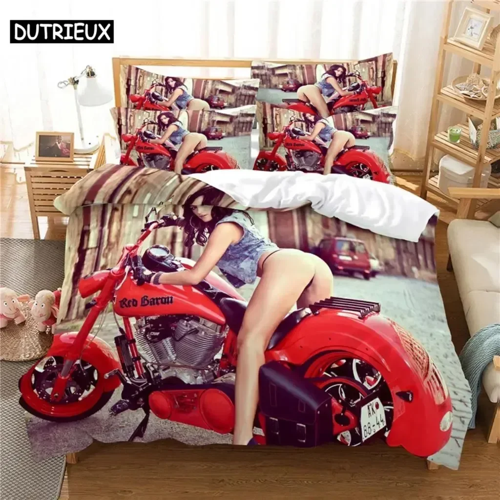 3D Girl Bedding Set Queen Bedding Duvet Cover Set Bedding Set Bed Cover Cotton Queen Bedroom Bed Cover