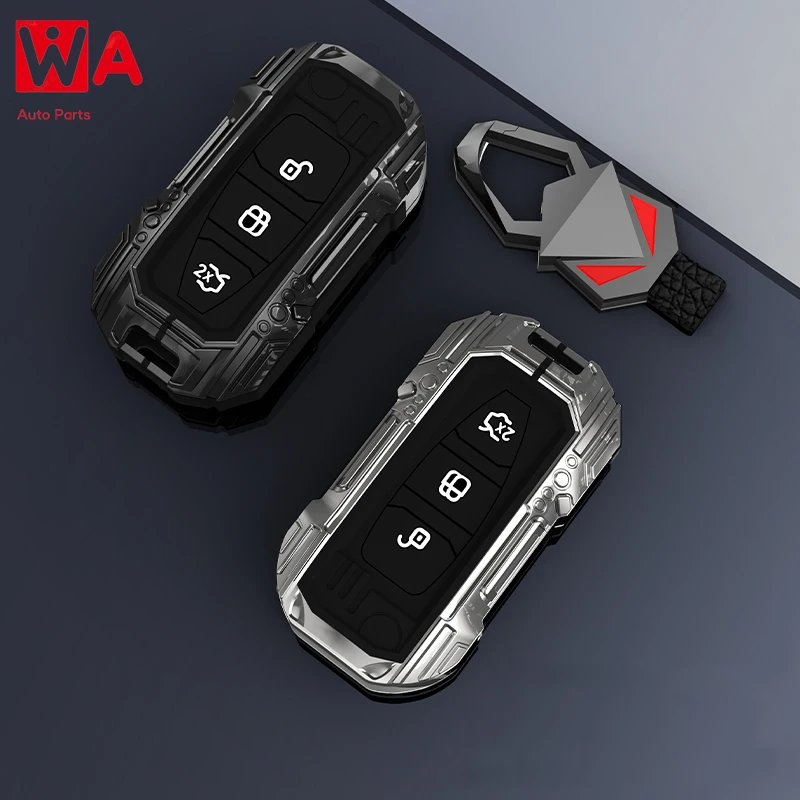 

Alloy Car Key Cover Case Holder Shell For Ford Fiesta Focus ST 3 4 Mondeo Ecosport Kuga Galaxy Falcon Territory Transit Tourneo