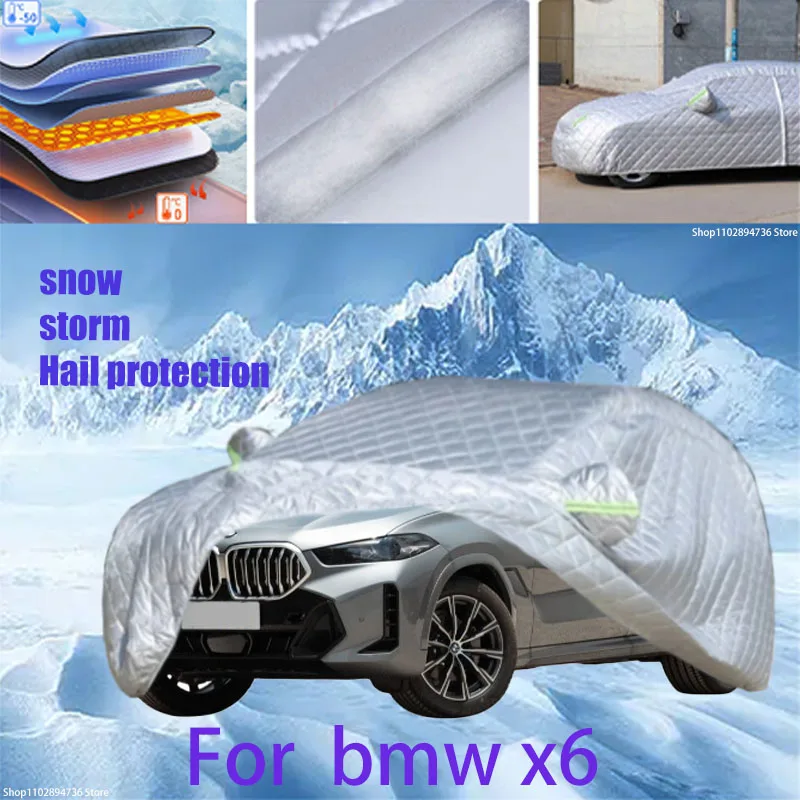 

For BMW x6 Outdoor Cotton Thickened Awning For Car Anti Hail Protection Snow Covers Sunshade Waterproof Dustproof