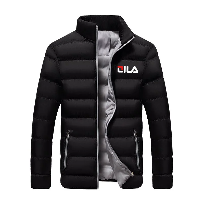 

S-5XL Winter New Cotton Jacket Men's Standing Neck Lightweight Cotton Coat Colorful Warm Top