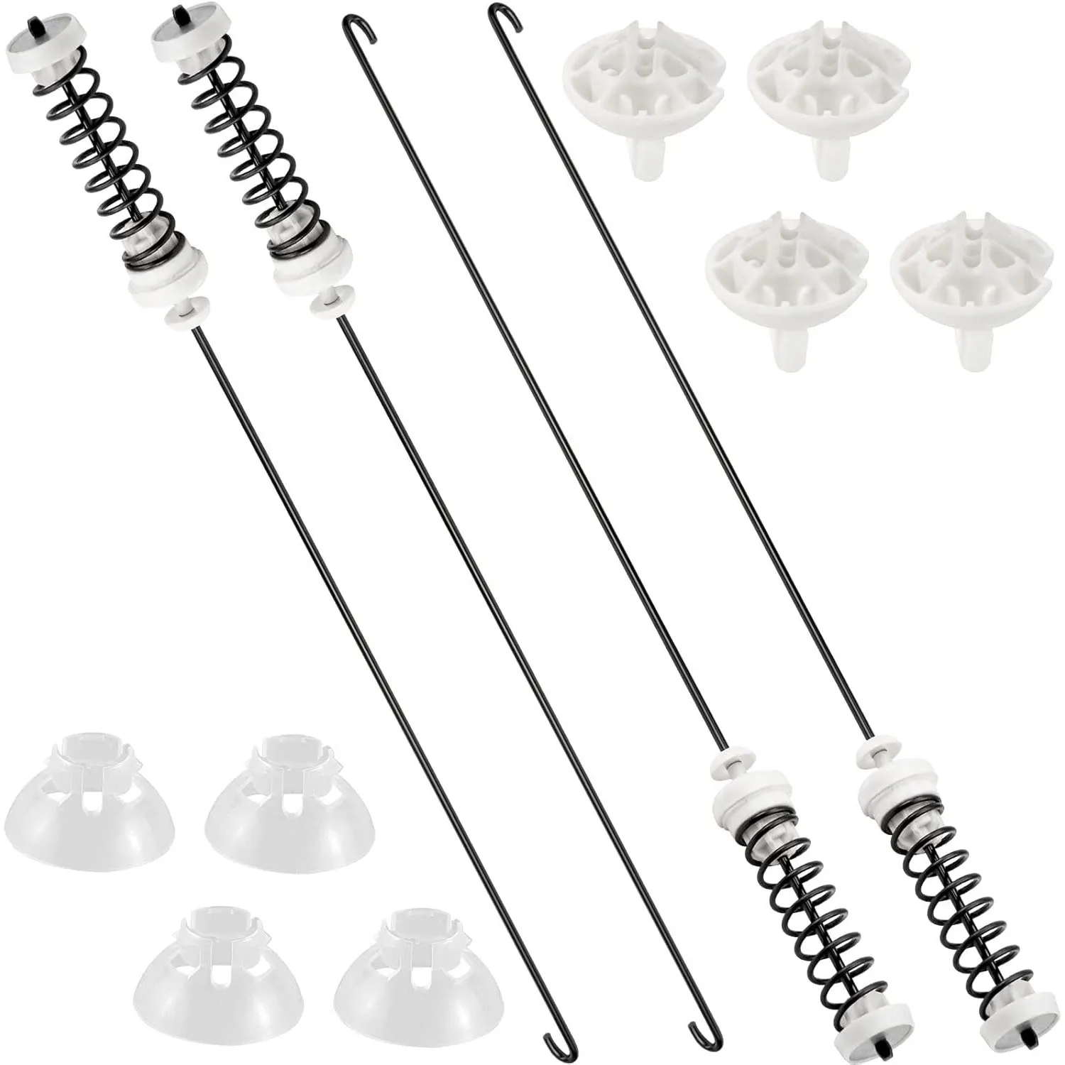 4 Pack W10780048 Washing Machine Suspension Rods Kit for Whirlpool Amana Maytag