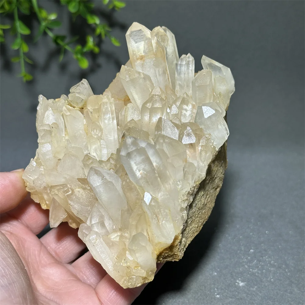 

Натуральный белый кристаллический кластер, оригинальный камень, минеральный образец, духовное исцеление, коллекция энергии для медитации, украшение дома, Gif