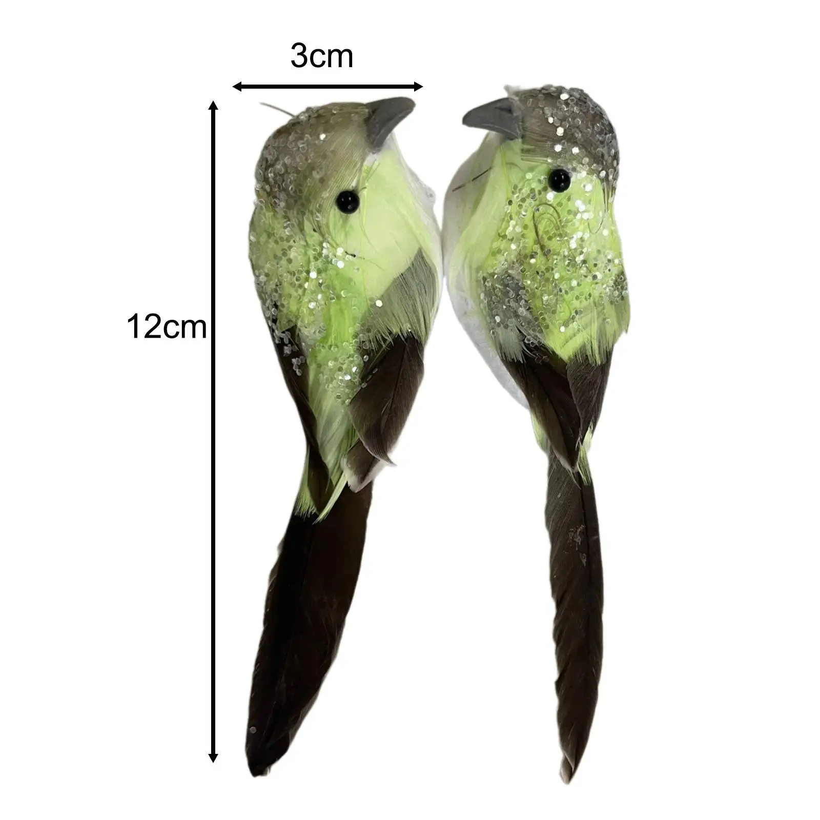 2 Pieces Foam Birds,Artificial Feathered Birds Realistic Artificial Feather Birds