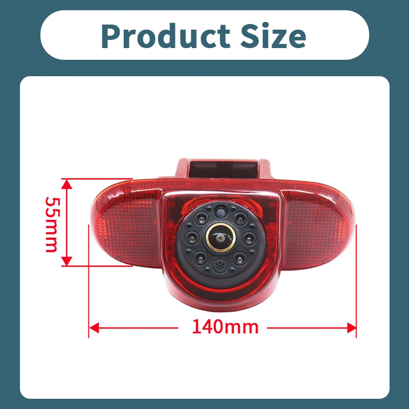 AHD 1080P سيارة الفرامل ضوء كاميرا الرؤية الخلفية لرينو ترافيك 2001-2014 أوبل/فاكسهول فيفارا نيسان بريماستار مقاوم للماء