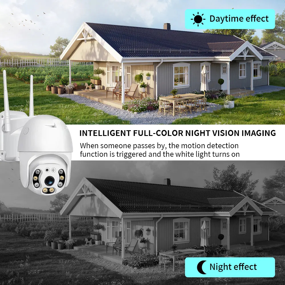 A12 1080P HD PTZ 2.4G WIFI IP Camera Outdoor IP Camera for Home Security Protection WiFi CCTV Video Surveillance Camera Wireless