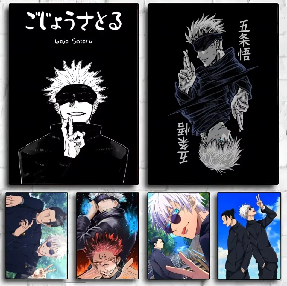 Ölgemälde nach Zahlen Kits Satoru Gojo Jujutsu Kaisen Bar Nummer Zeichnung Leinwand DIY Bilder nach Zahlen Home Decor