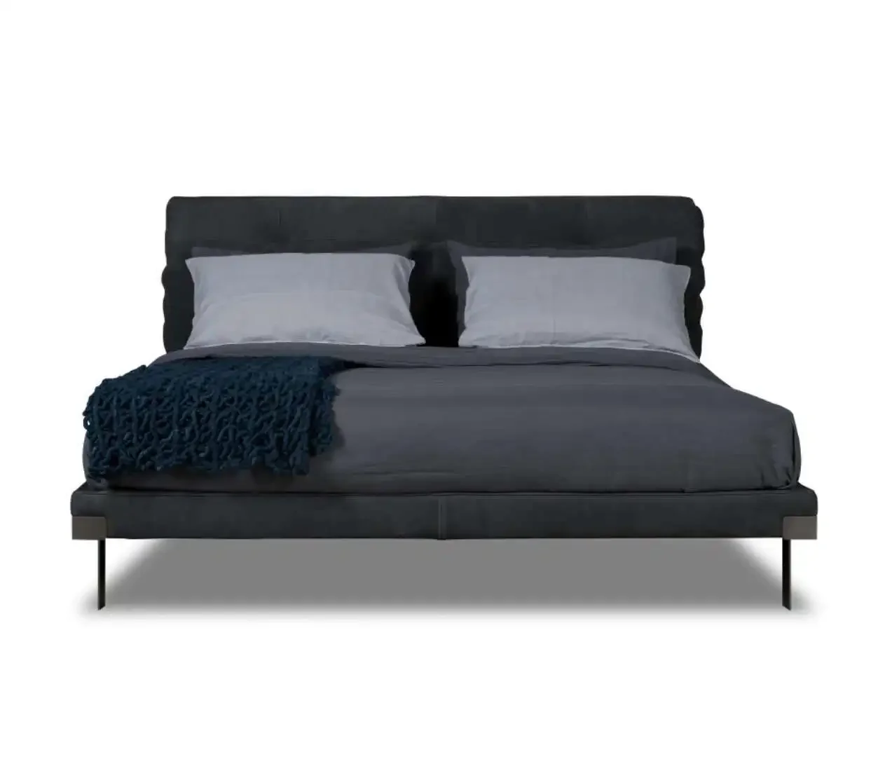 

Italian minimalist fairy bed, high-end designer leather double bed, simple and modern