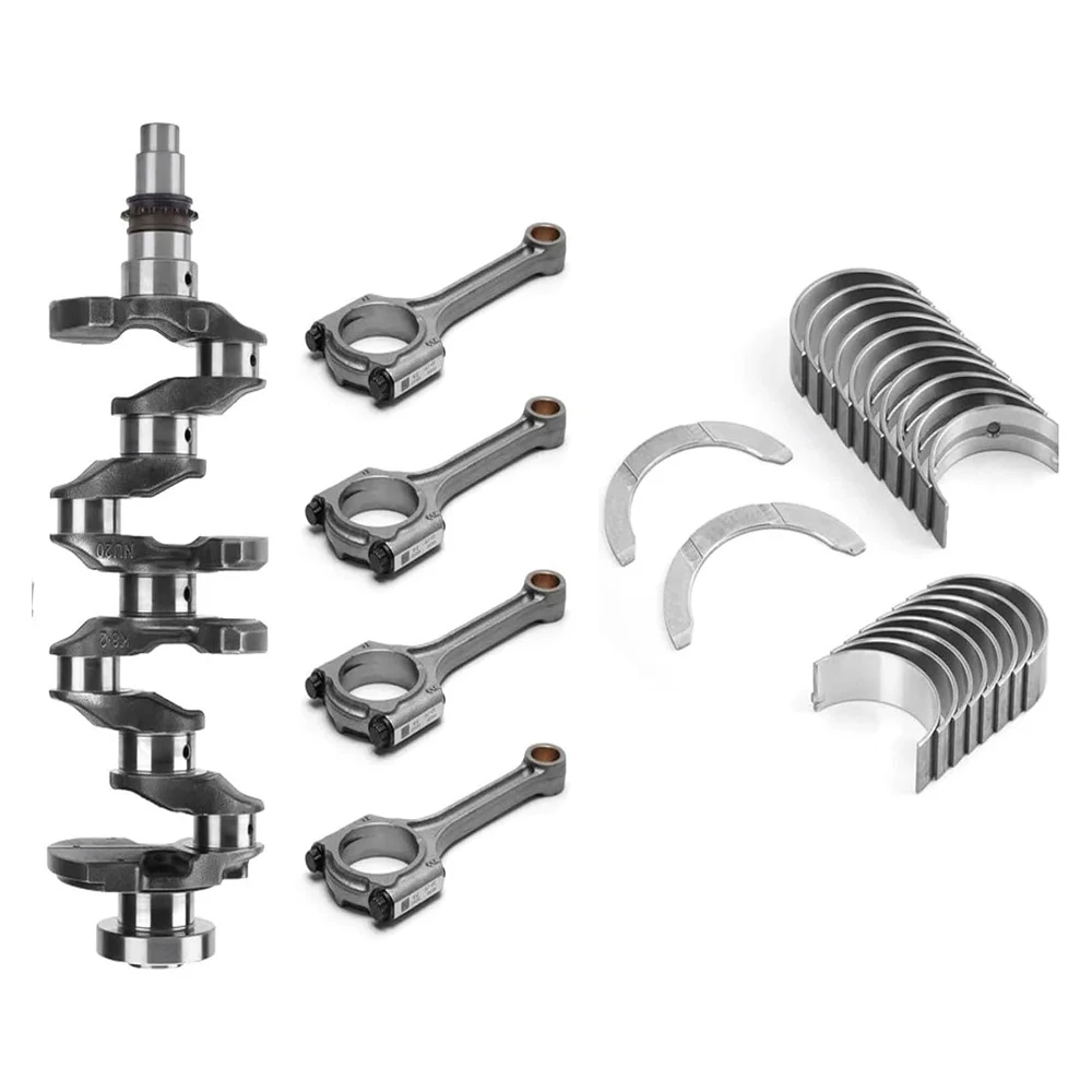 Crankshaft Conrod Bearing Set for Hyundai Tucson Elantra Creta Kia KX3 Soul G4NA 2.0L L4 Gas Engine 12-19 Part Numbers 23500-2E4