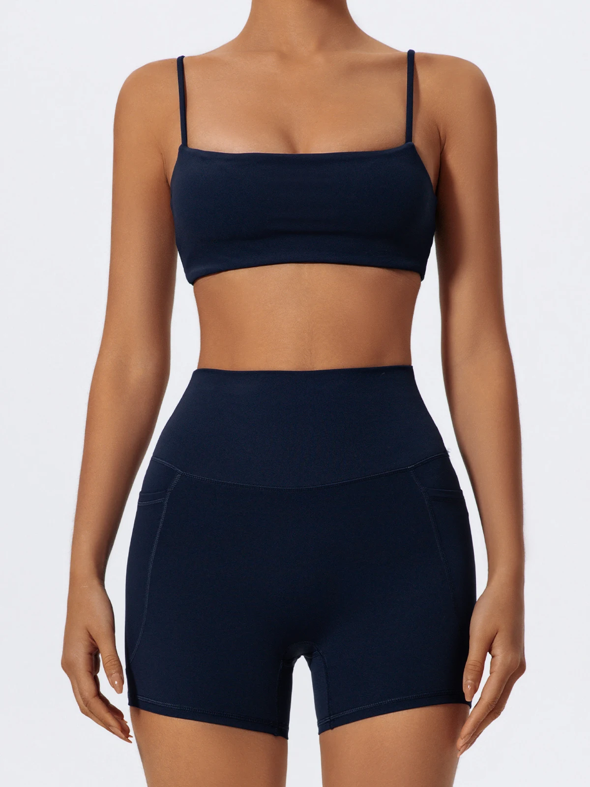 Hearuisavy Taschen Workout Gym Legging Frauen Radfahren Shorts Quick-Dry Yoga Kleidung Atmungsaktiv Hohe Taille Sport Shorts Weibliche – Detail 14