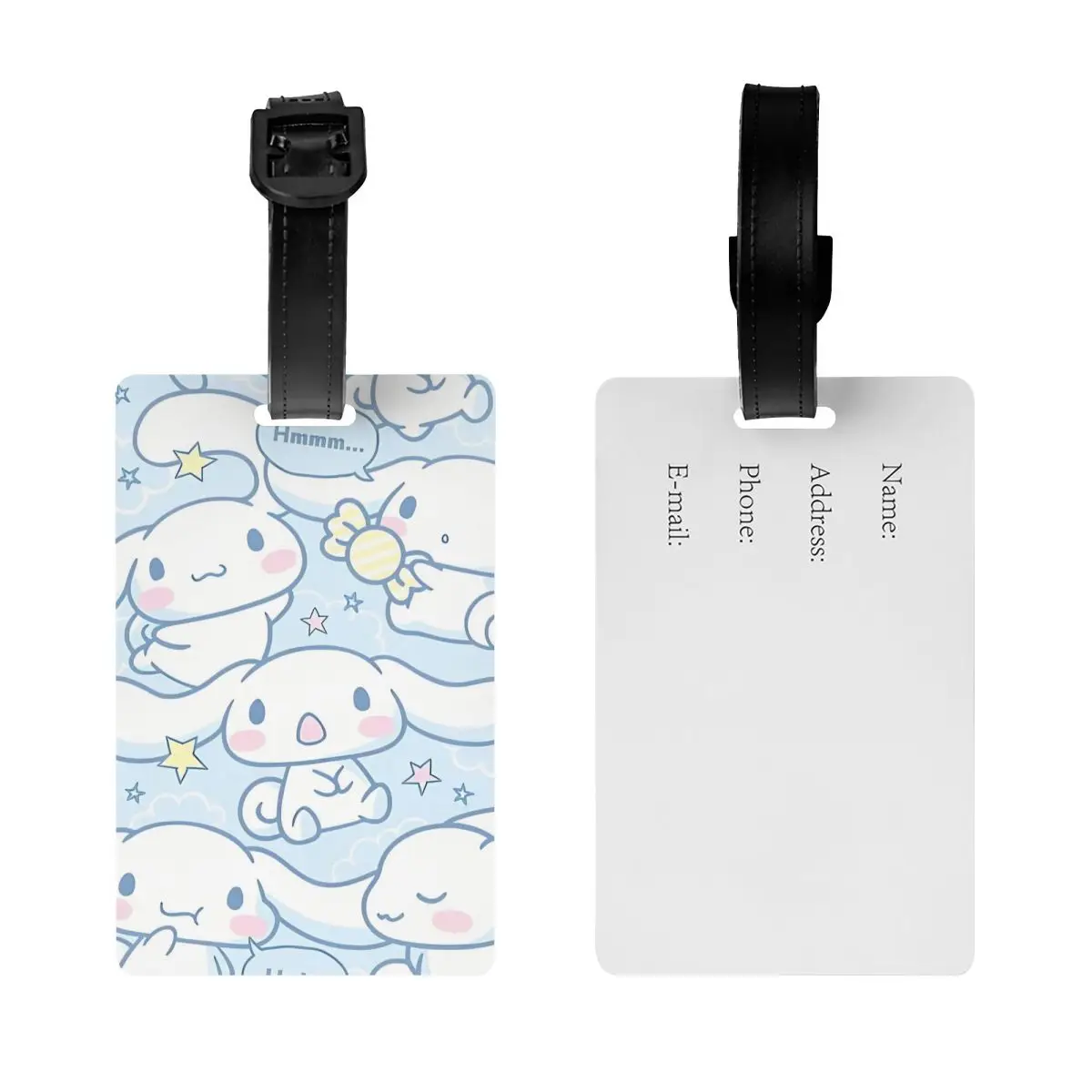 Sanrio Cinnamoroll Schattige Cartoon Bagagelabel Reishouder Bagagelabels Bagagelabels Adres Reislabel Cadeau