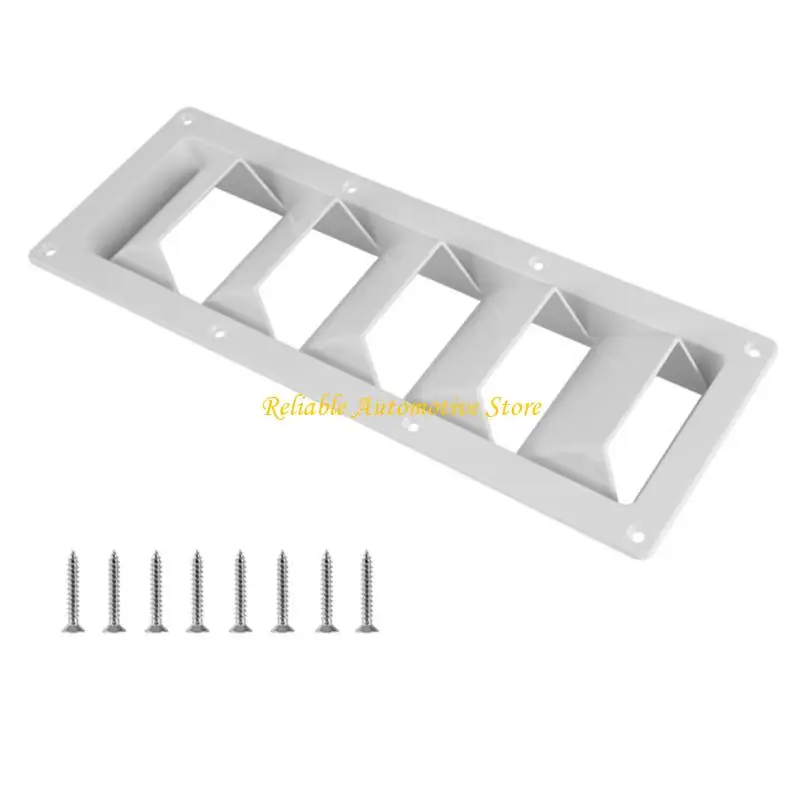 M68B Modern Ventilation Grille ABS Construction Air Vent for Campers Trailers Enhanced Air Circulation Weatherproof