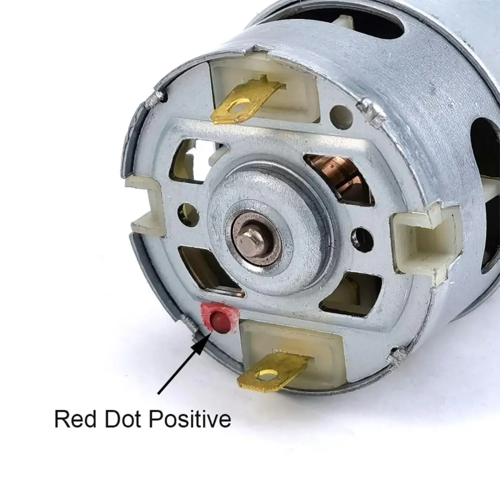 Motor de CC RS550 12-21V para taladro eléctrico de litio, herramienta eléctrica con salida de eje D