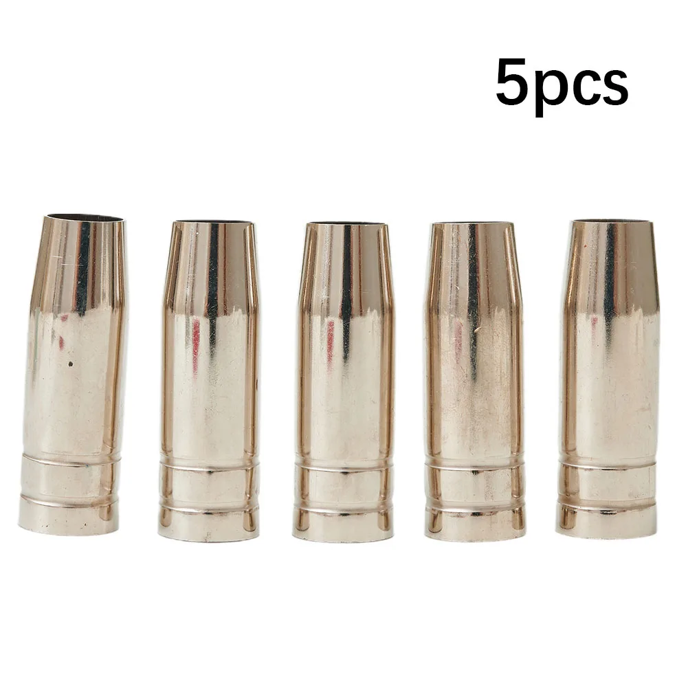 5Pcs/set Conical Nozzle Guards Gas Nozzle MIG MAG Welding Tip Nozzle Shield Cup For MB15 MIG Welding Soldering Torches Supplies