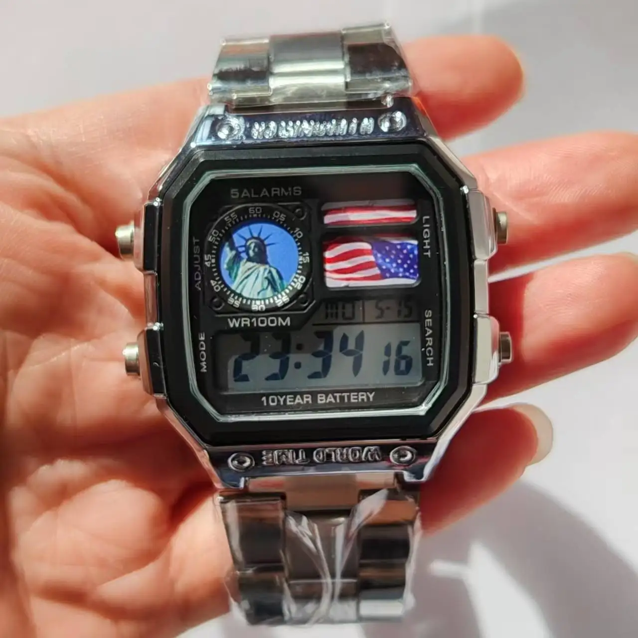 31MM BIFANXI  AE1200  2024   Personalized modification of metal watch, fashionable and versatile small square