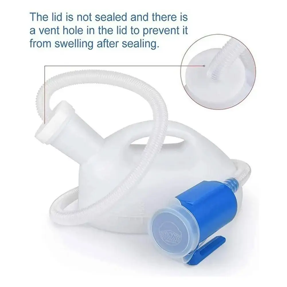 2000 مللي مبولة محمولة مع خرطوم للنساء والرجال 1.3/1.6 متر تمديد أنبوب طويل المرحاض في الهواء الطلق غرفة المبولة وعاء للتخييم والسفر #1