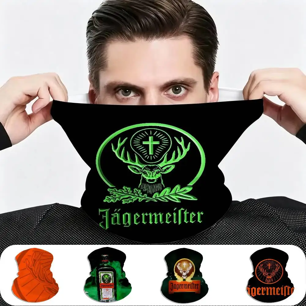 Fashion Drinks J-Jagermeister - Bufanda multifuncional con tubo, cubre cara y cuello transpirable para montañismo, ciclismo y uso diario