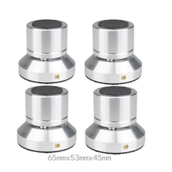 Speaker Base Shock Absorber Lead alloy Adjustable Tray Pad Ceramic Ball Foot Speaker Stand Isolation Feet Spike 65mmx53mmx45mm