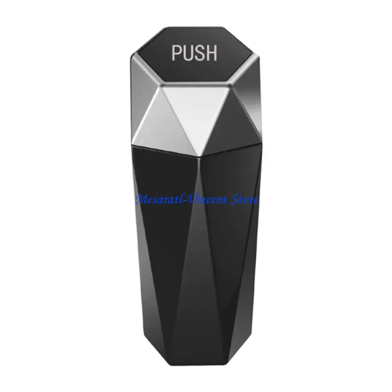A70F Car Rubbish Holders ABS Garbage Can Storage Car Trash Waste Bin Case Organizers