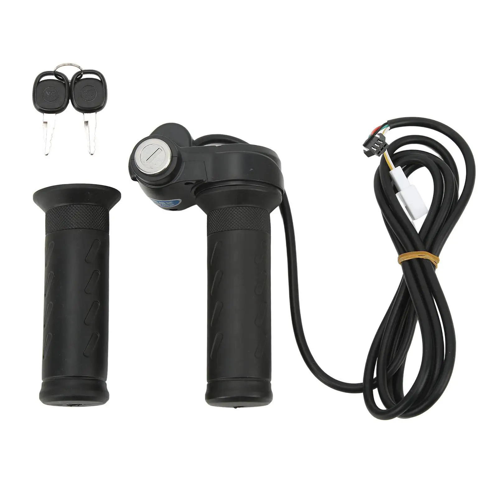 

Electric Bike Throttle Grip Speed Control with Keys for 22 for 22 .5mm Handlebar