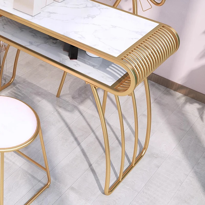 مصمم المنظم طاولة مانيكير الشمال الحديثة اليد محطة مسمار مكتب جودة عالية الفن الجمالي Nageltisch الأثاث