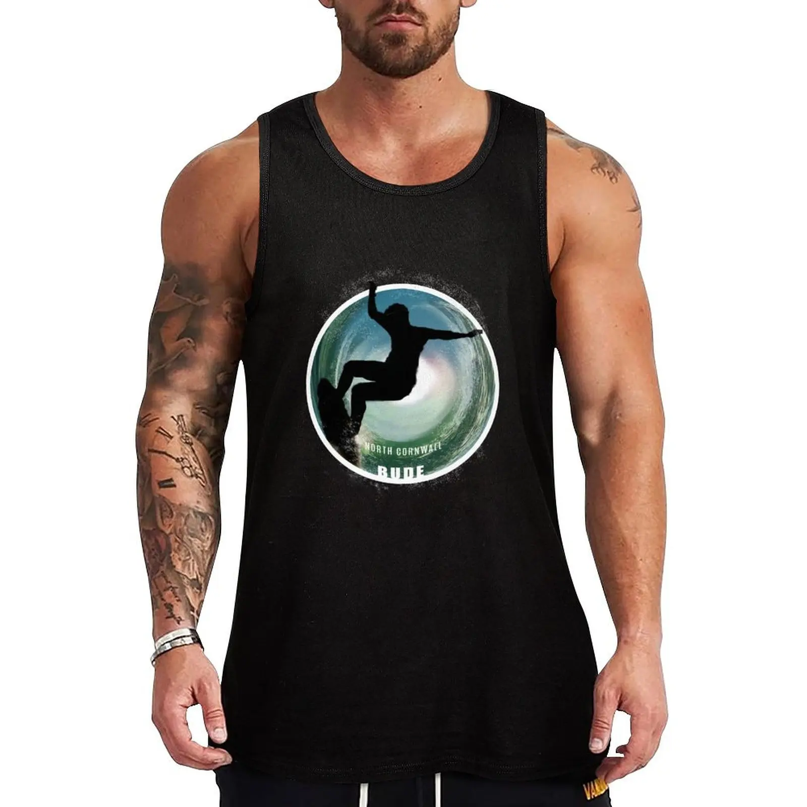 

Bude surfing Tank Top cute tops Working vest t-shirt gym man