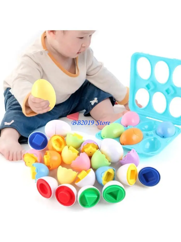 Q0KB Nesting Dinosaur Eggs Set Sensory Stimulation Toy For Toddlers Color Recognition Stacking Game With Baby Dino Surprises