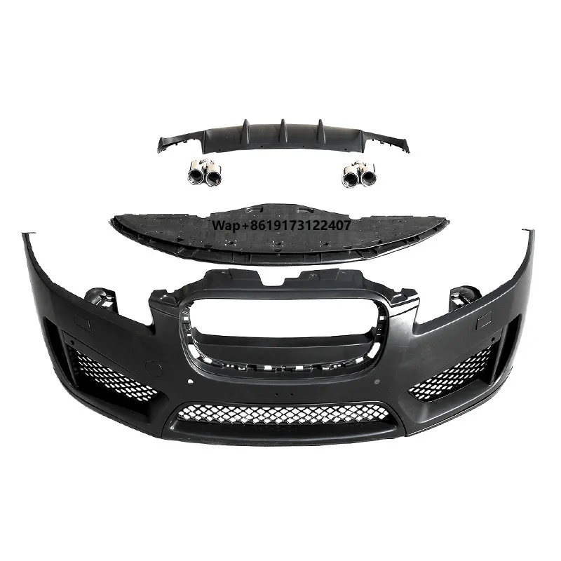 

Veidt for XF Modification Upgrade RS Body Kit Sport Package Exhaust Tip Front Bumper Rear Lip Gloss Black RS Grille