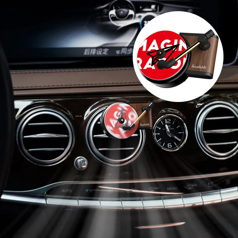 

Turntable Car Air Vent Outlet Aromatherapy Clip Cool Spin Phonograph Aromatherapy Diffuser Deodorant Auto Decor Smell Diffuser