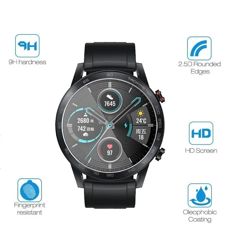 Tempered Glass for Honor Magic Watch 2 46mm Honor Watch GS Pro Glass Screen Protector Film Protection Foil