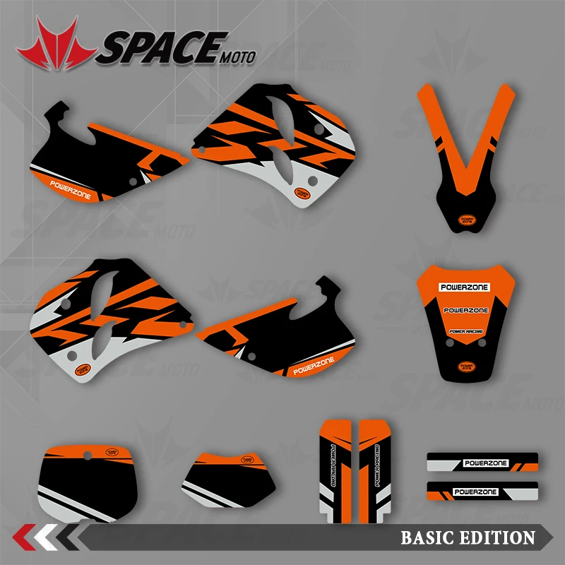 

SPACE MOTO Graphics Background Decals Stickers Motorcycle For KTM 93-97 EXC SXF