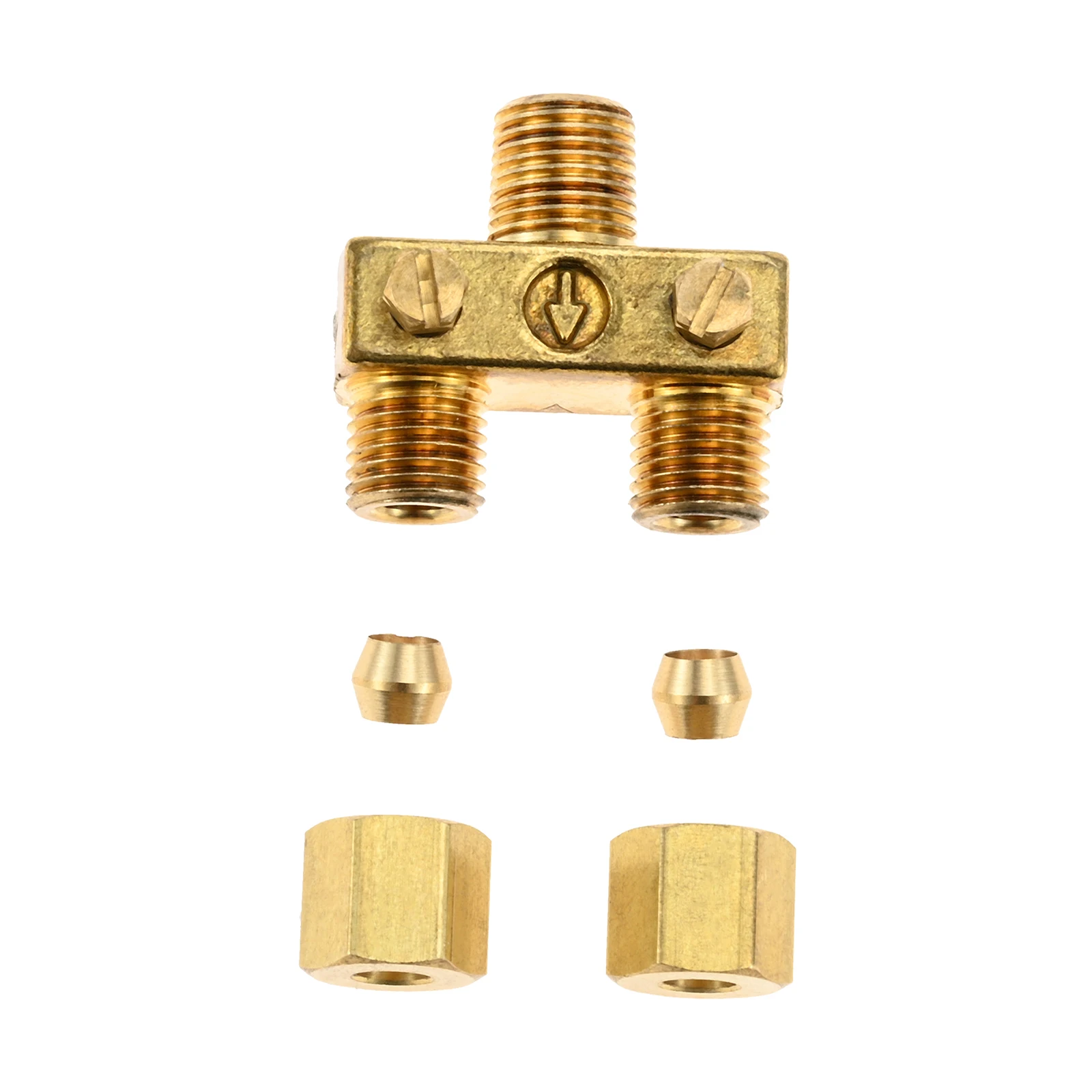 1 مجموعة صمام مزدوج قابل للتعديل 1/8 "NPT مدخل 3/16" OD أنبوب تجريبي مع مجموعة طرف متوافق مع جزء المدى الأمريكي A29236