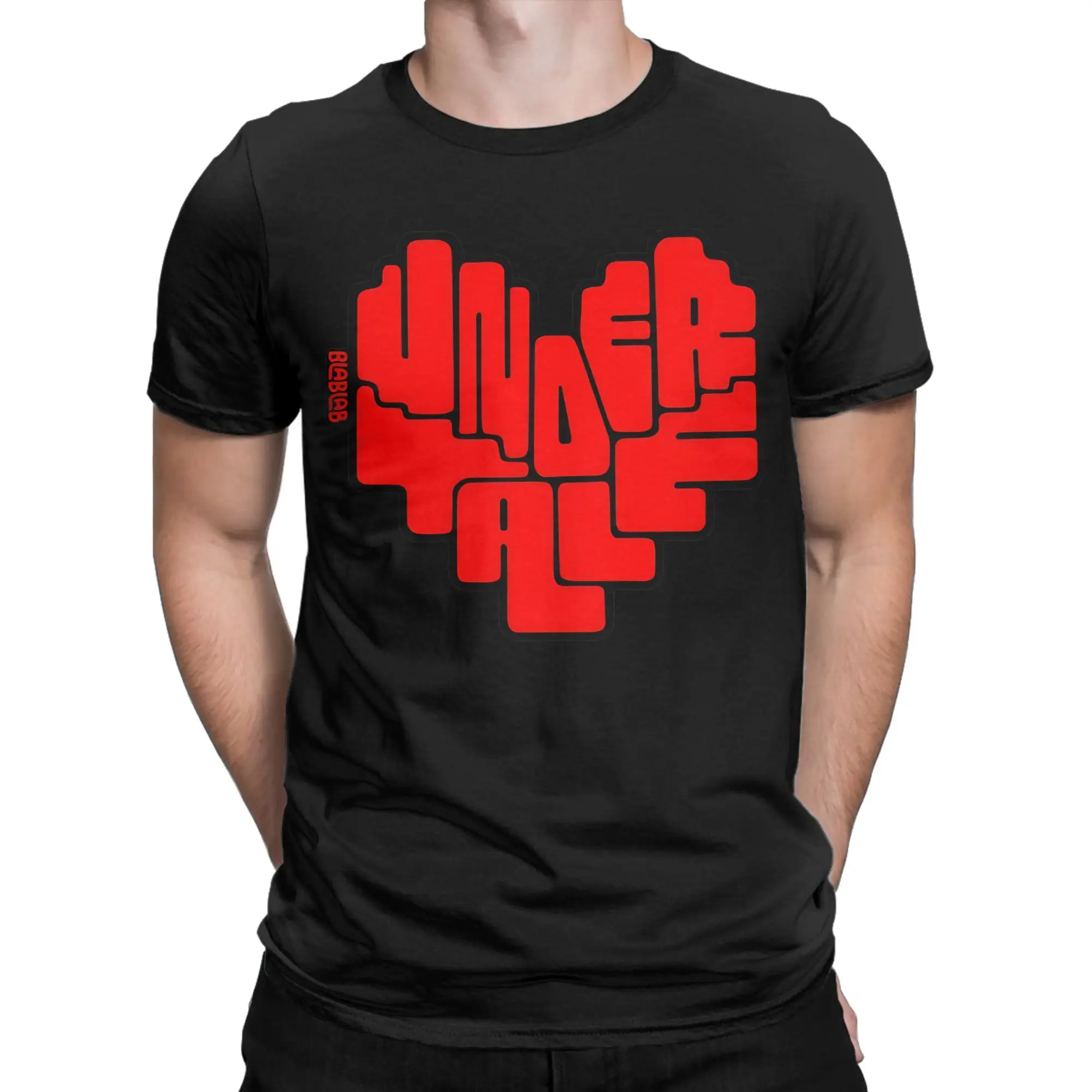 Pixel Heart Graphic Classic Undertale Novelty Graphic 100% Cotton T-Shirt Tees Tops For Men