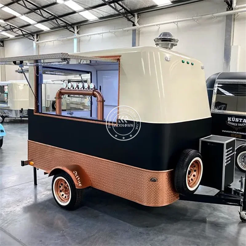 Usa New Design 3M Pizza Truck Ice Cream Coffee Trailer Rolling Food Cart Candy Stall Shop Doner Kebab Mobile Food Carts for Sale