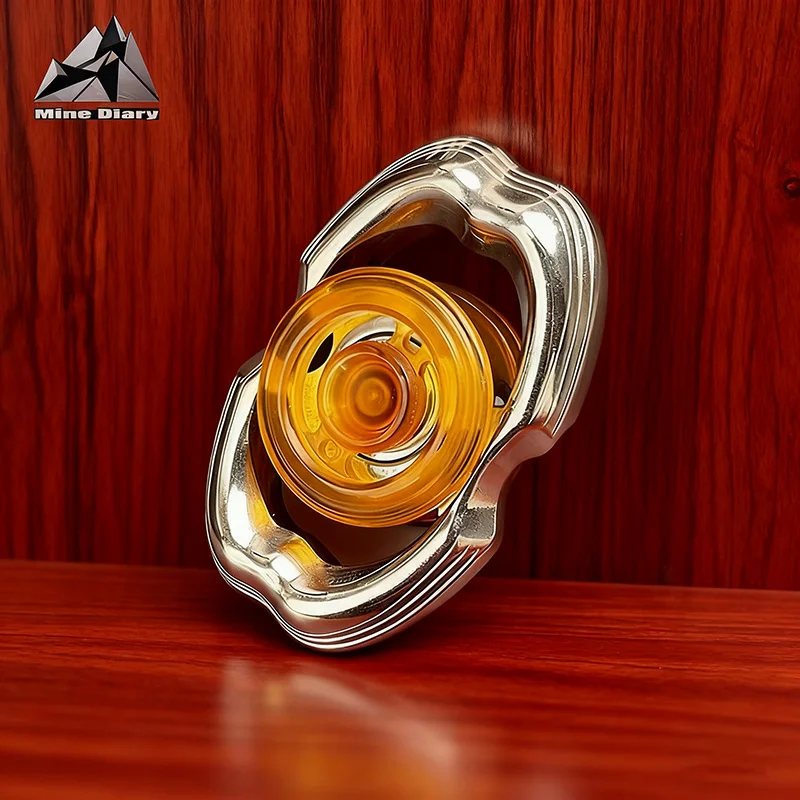 Fashion Two Leaf EDC Fingertip Gyroscope Fingertip Slide Rotation Stress Relieving and Relaxing Toy ADHD Assistive Tool Boy Gift