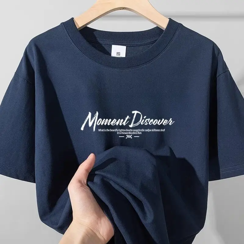 

Fashion O-Neck Printed Korean Short Sleeve Letter T-Shirts Men's Clothing 2024 Summer New Loose Casual Tops All-match Tee Shirt