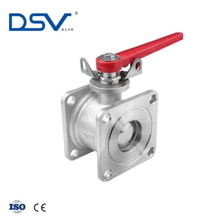 DSV Brand DN80 Square Flange Type Ball Valve