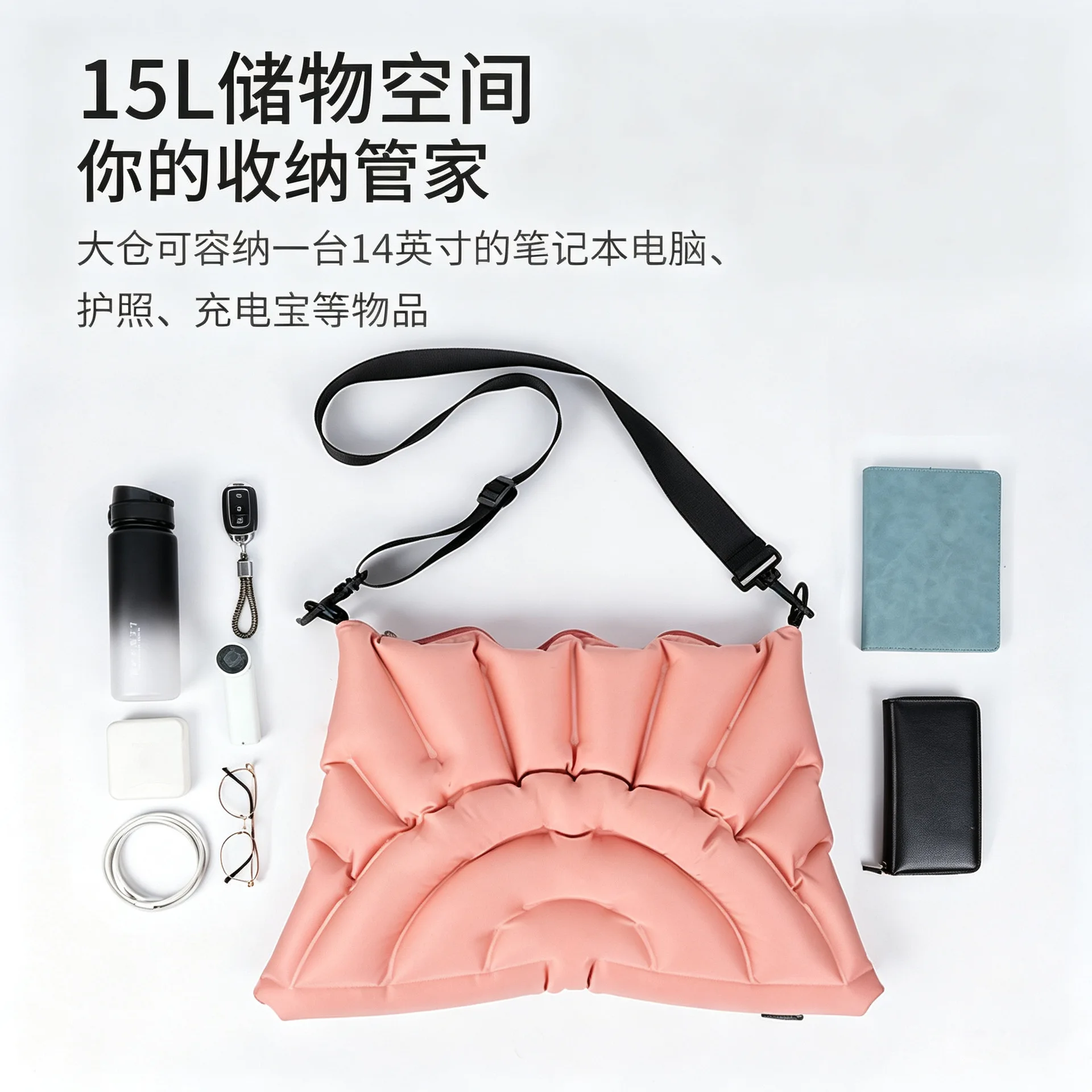 Dual Use Inflatable Seat Cushion and Lumbar Pillow Waterproof TPU Camping Chair Pad for Office Long Sitting Travel Beach