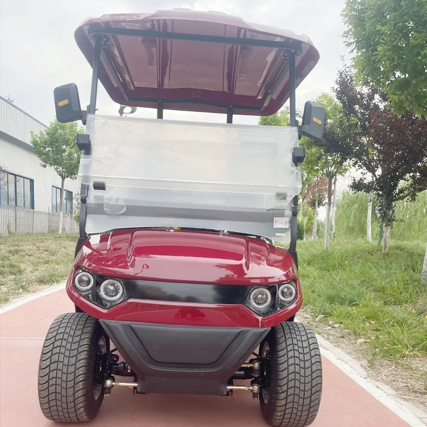 New Golf Cart Electric With Golf Bag Straps And Basket Sand Bucket Electric Self-Propelled Car Factory Direct Golf Cart Electric