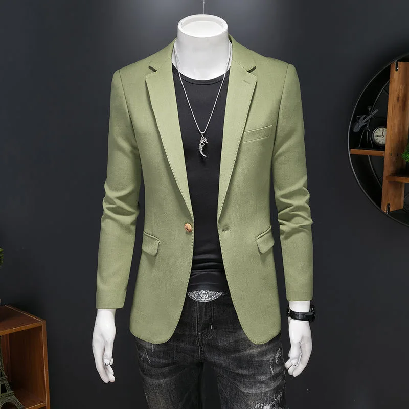 75 Groom's suit fashion solid color suit jacket wedding dress slim fit