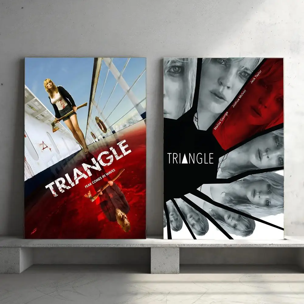 Psychological Horror Film T-Triangle-e Poster HD Wall Art Print,Self-adhesive Poster Sticker,Aesthetic Home Decor