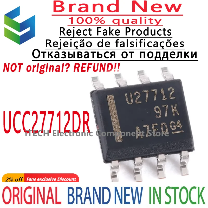 

10PCS/LOT Original UCC27712DR UCC27712 27712DR 27712 SOIC-8 100% New and Genuine