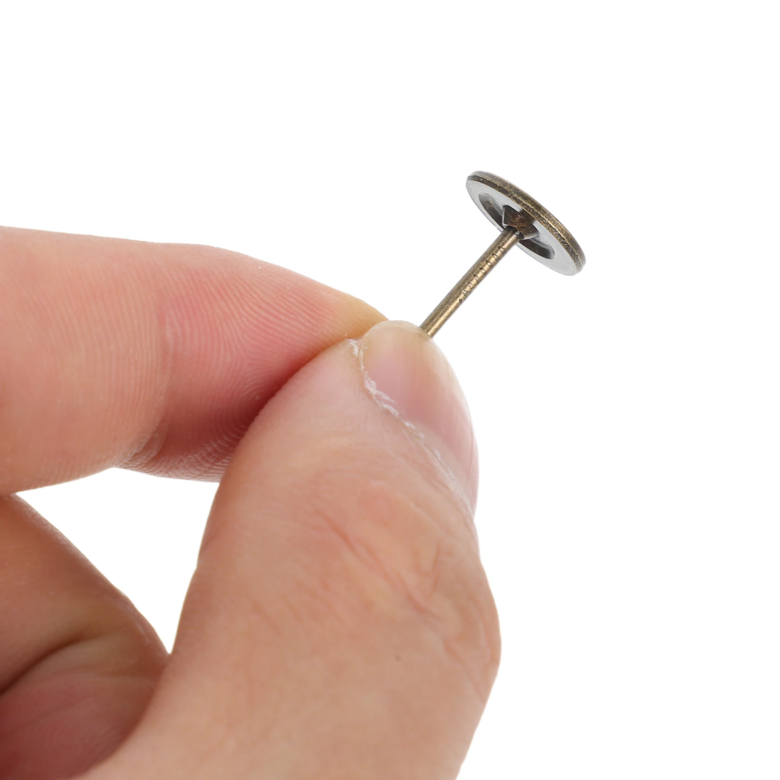 

100 Pcs Decorative Nails Flat Head Upholstery Tacks Furniture to Wall Thumb Metal for Hardware Decoration Wood