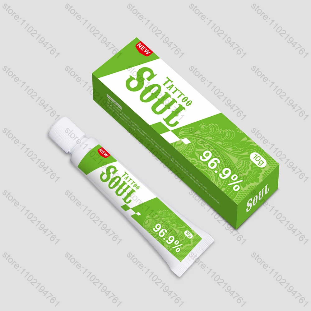 

Green 96.9% SOUL Tattoo Pink Cream for Permanent makeup Body Eyebrow Eyeliner Lips Piercing Liner Tattoo Cream 10g