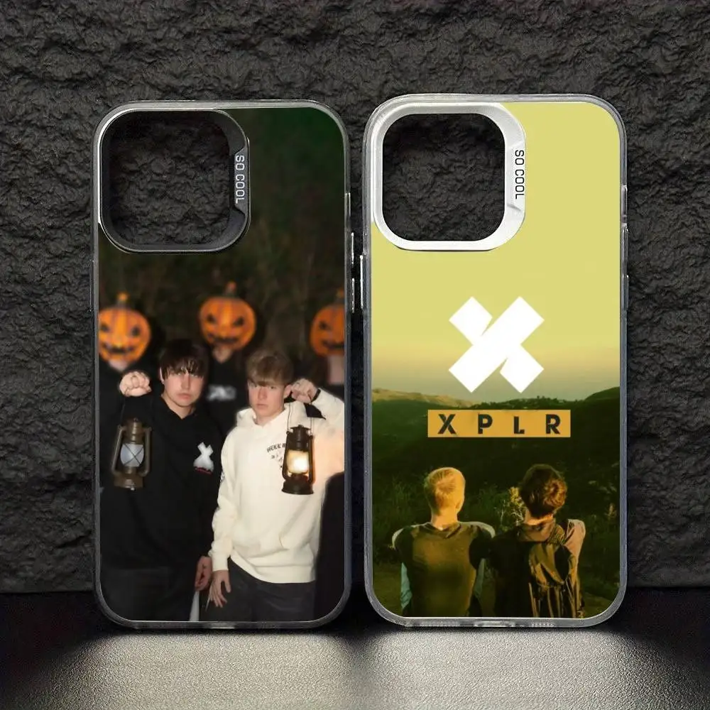 

S-sam And-Colby XPLR Phone Case Color Silver Shell For IPhone 17 16 15 14 13 12 11 Pro Max Plus