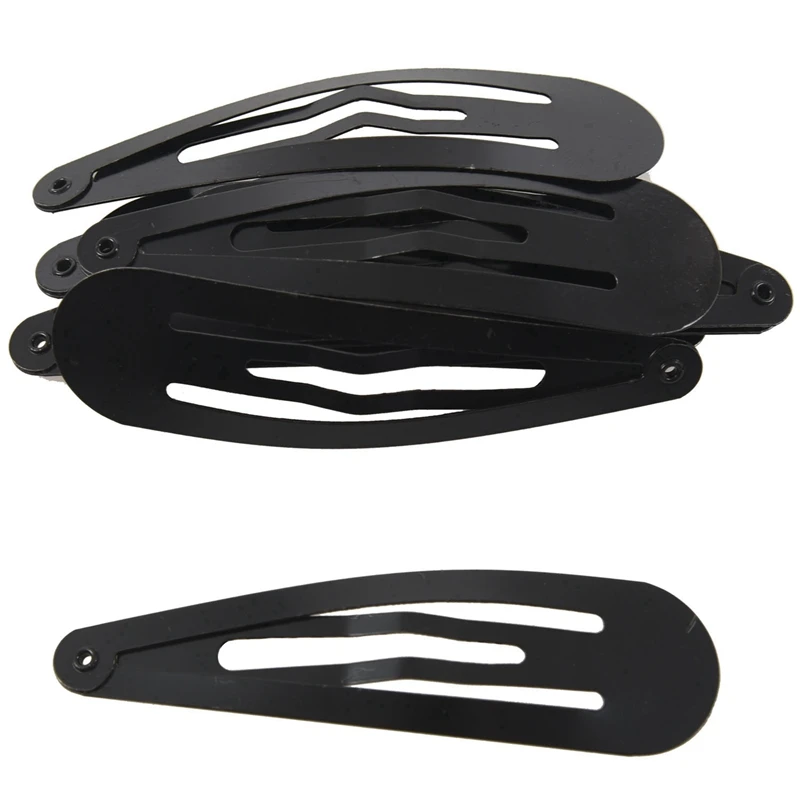 لتقوم بها بنفسك تصفيف الشعر الأسود مقاطع الشعر المعدنية ، مشبك شعر ، 67 مللي متر X 19 مللي متر ، 20 قطعة