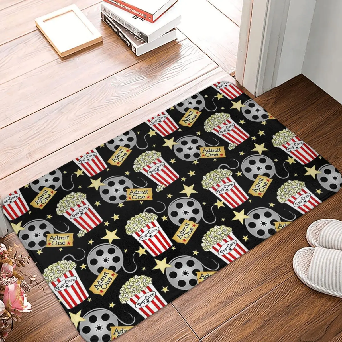 VIP Movie Night Pop Corn Anti-slip Doormat Floor Mat Durable Carpet Rug for Kitchen Entrance Home Balcony Footpad Mats